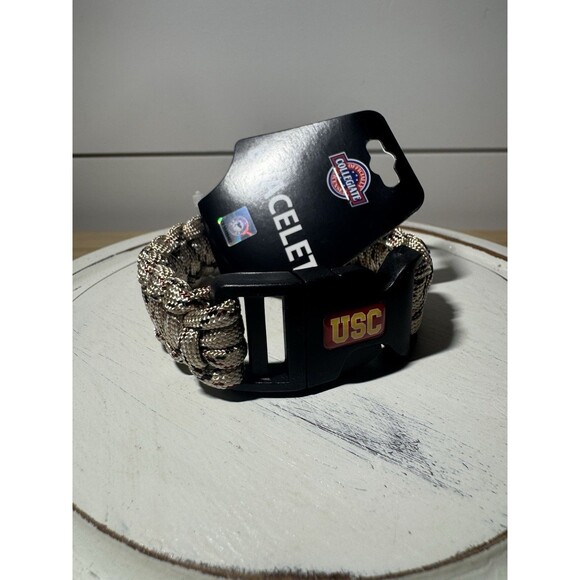 Official Collegiate Paracord Bracelet USC University Southern California NWT - Picture 1 of 6